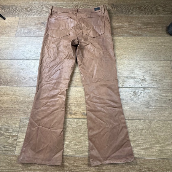 Paige Claudine in Cognac Luxe Coating, Size 31, Fall, Winter, Holiday Flare Jean - Picture 15 of 16